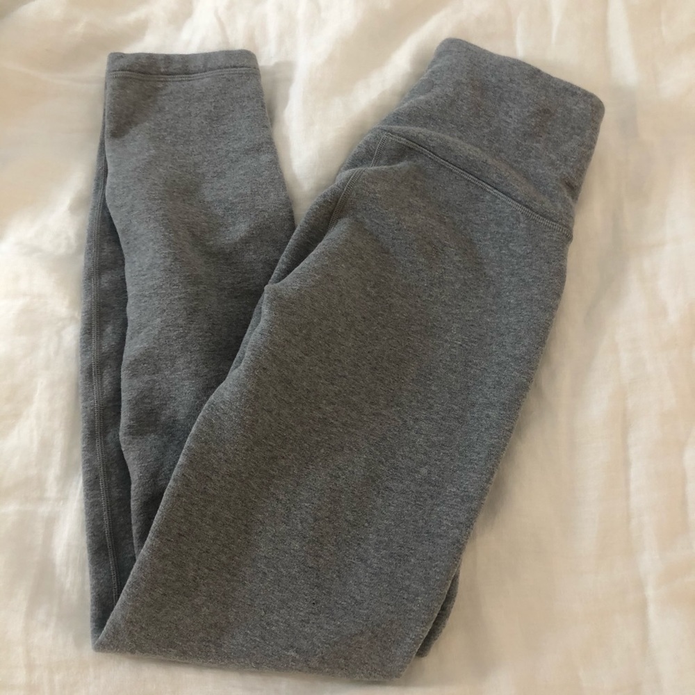 grey fleece lululemon leggings